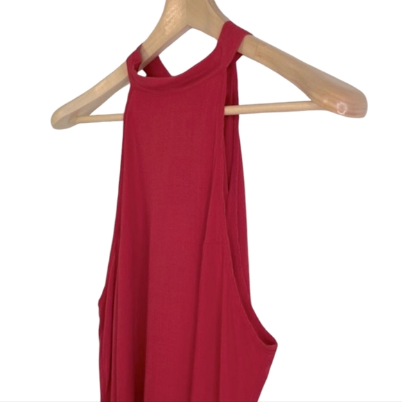 NWOT | SHEIN Tie Back Halterneck Shift Dress - Picture 4 of 8